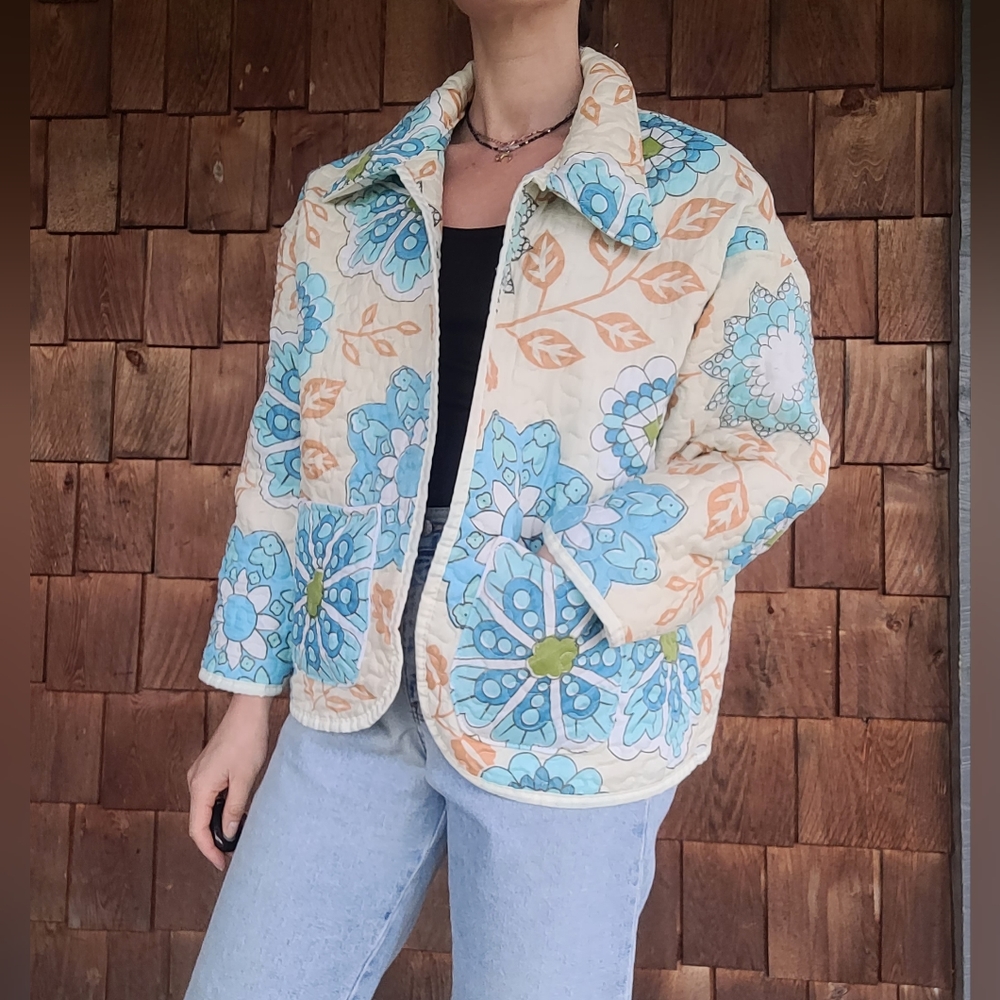 Handmade 70' Quilted Jacket - Picture 6 of 11